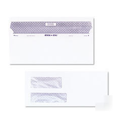 Quality park 67529-double window self-adhesive envelope