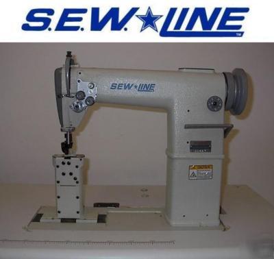 S.e.w.line two needle postbed industrial sewing machine