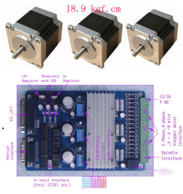 3 axis TB6560 router mill stepper motor 18.9KGF.cm cnc