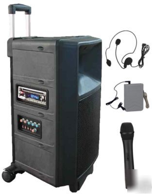 AUDIO2000 AWP6404 120W public address + 2 wireless mics