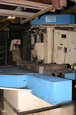 Ex-cell-o 408 cnc hmc large cap, 33 tons 