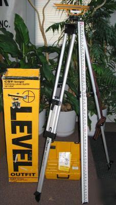 New cst/berger 135K level kit with tripod & rod