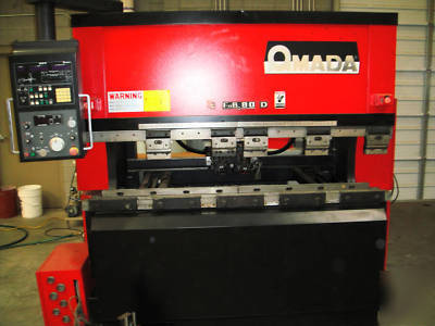 1990 amada 80 ton cnc press brake - 6' bed n/r