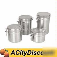 2 dz update 3Â½ cup storage canisters w/ stainless lids