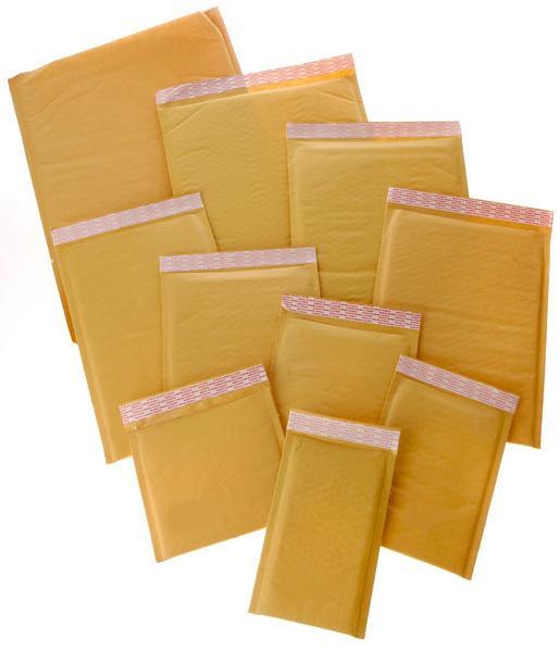 50 #5 kraft bubble padded envelopes mailers x 10.5 x 16