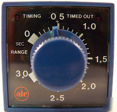 Atc series 319D 5-ranger on delay adj tdr 0-3 sec timer