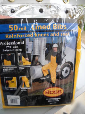 Boss 50 mil lined bibs