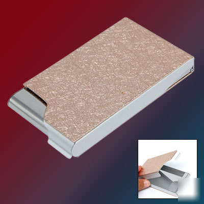Durable aluminum holder business id name cards case