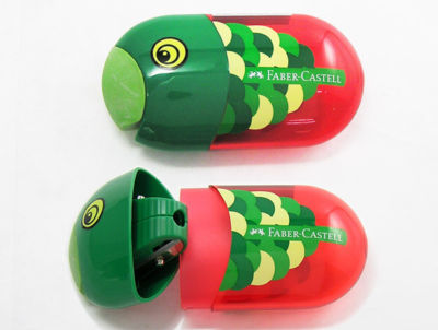 Faber castell double hole fun sharpener with eraser set