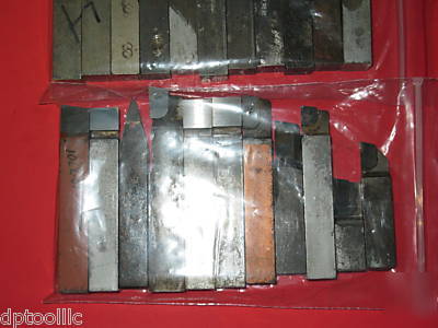 Lot/22 usa single point carbide brazed tools var/pk-4