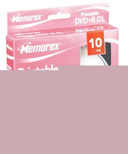 New memorex dvd+r 2.4X dl printable 10 pack spindle