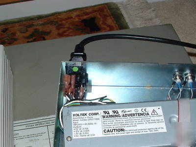 Project box with power supply (12,5,-5 volts) and cable