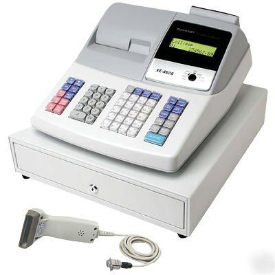 Sharp xe-A505 barcode scanning cash register premium
