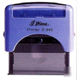 Shiny custom make business self ink rubber stamp 25X70