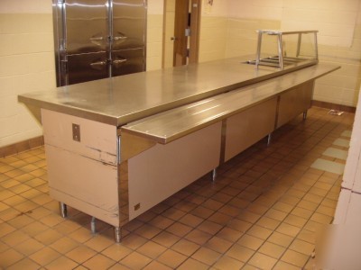 Thermaduke 4 well electric steam table w/ sneeze guard