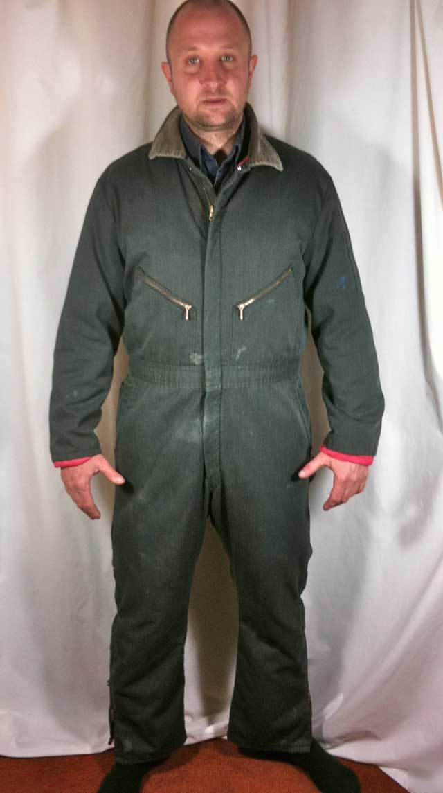 Vtg 60S zero zone union styl jumpsuit onsie coveralls l