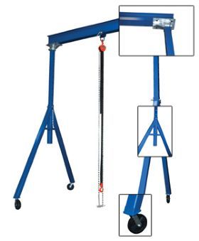 2-ton fixed height steel gantry crane, fhs-4-15