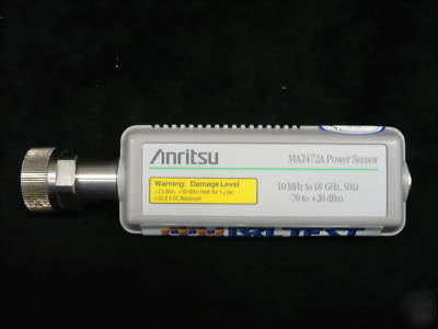 Anritsu MA2472A power sensor, 10 mhz to 18 ghz