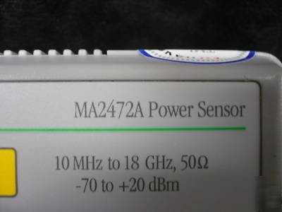 Anritsu MA2472A power sensor, 10 mhz to 18 ghz