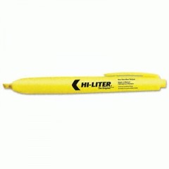 Avery hi-liter retractable highlighter, pen-style, chis
