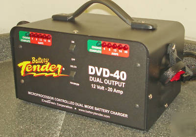 Detran battery tender charger dvd-40 021-0138 12V 20A