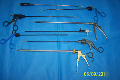 Endoscopy laparoscopy instruments lot of 8 pcs.