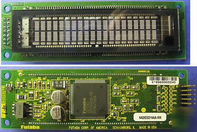 Futaba 20-char x 2-line vfd display