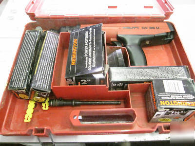 Hilti DX36M powder nailer w/ extras 