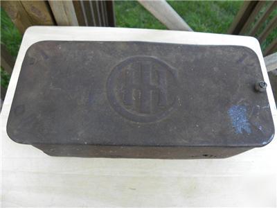 International harvester tractor tool box vintage