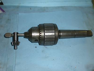 Jacobs no 18N super drill chuck 1/8 - 3/4 cap. #4 morse