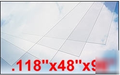 Lexan .118X48X96 clear 5 sheets polycarbonate 5197