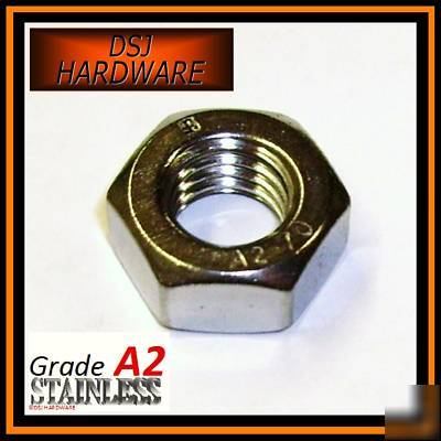 M8 A2 stainless hexagon full nuts 20 pack din 934