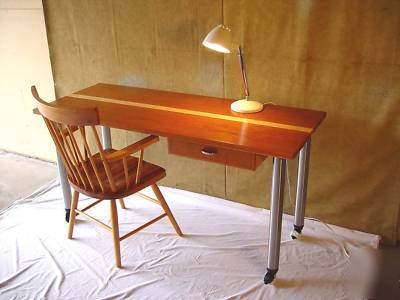 Modern, sleek, solid cherry laptop or writing desk 