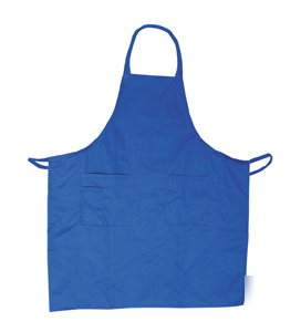 New 1 restaurant commercial bib apron blue 100% cotton