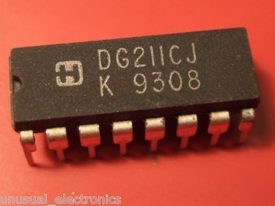 New DG211CJ quad cmos analog switch ic. old stock DG211