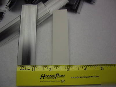 Plastic/magnetic label holders with blank label stock 