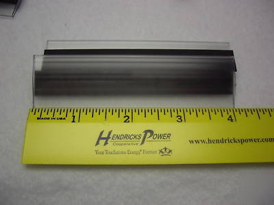 Plastic/magnetic label holders with blank label stock 