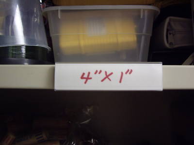 Plastic/magnetic label holders with blank label stock 