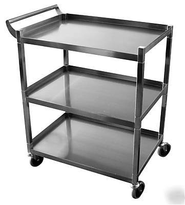 Utility cart stainless steel 250LBS load