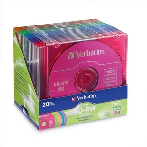 Verbatim 94300 -20PK cdrw 2X-4X 700MB 80M