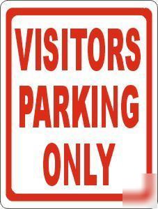 Visitors parking only sign customer customers no